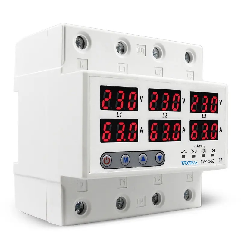 محافظ ولتاژ جریان سه فاز 100 آمپر قابل تنظیم