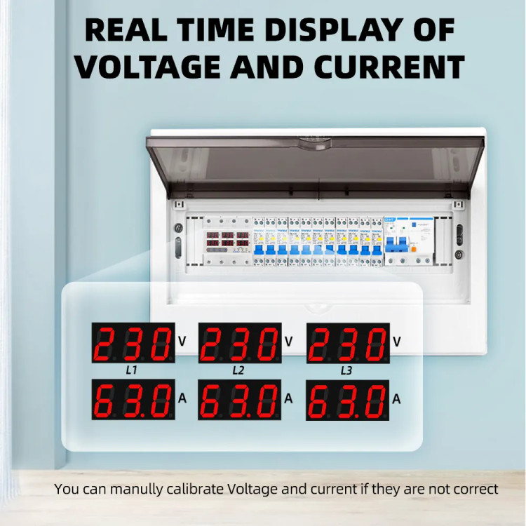 محافظ ولتاژ جریان سه فاز 100 آمپر قابل تنظیم