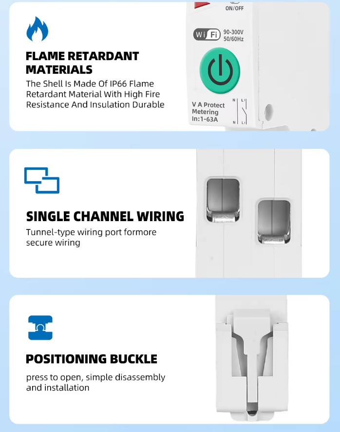 فیوز مینیاتوری هوشمند (محافظ ولتاژ و جریان نمایش مصرف انرژی)