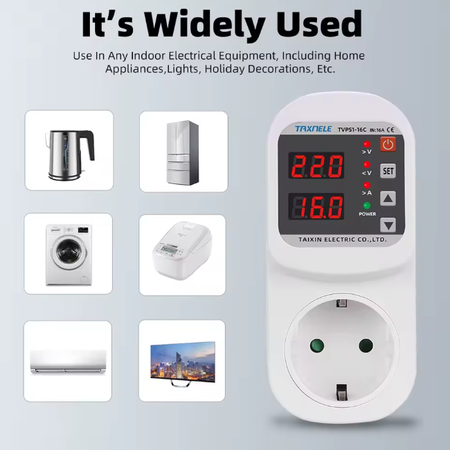 محافظ ولتاژ جریان پلاگین 16C تکسنل (پریزدار)