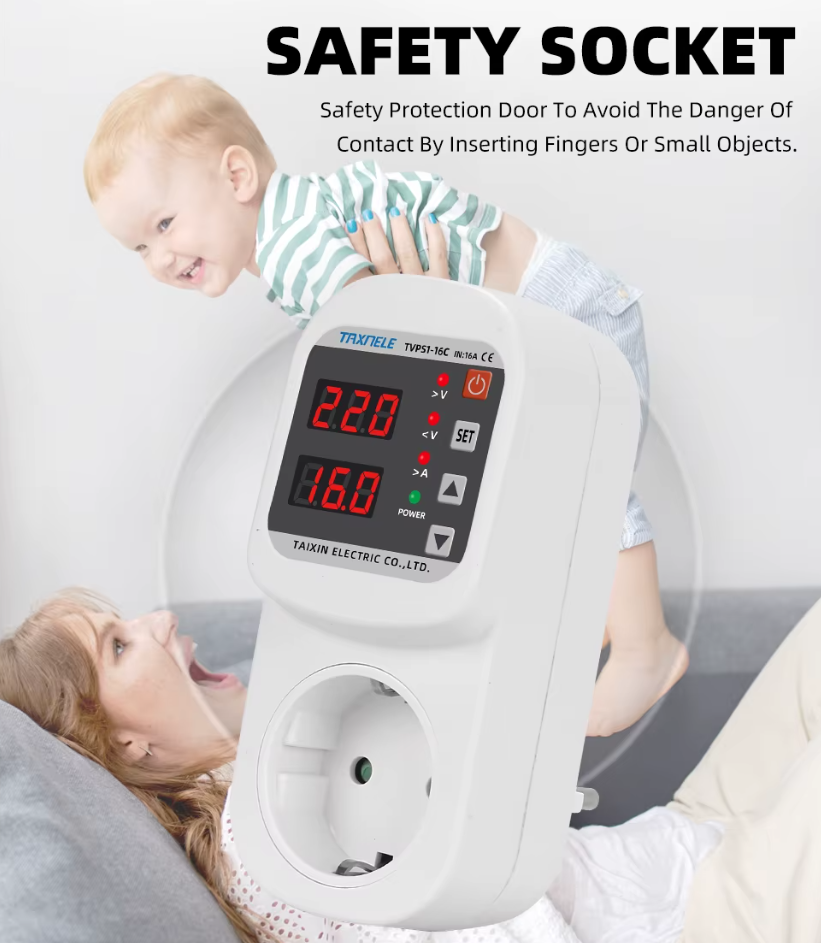 محافظ ولتاژ جریان پلاگین 16C تکسنل (پریزدار)