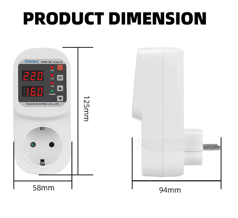 محافظ ولتاژ جریان پلاگین 16C تکسنل (پریزدار)