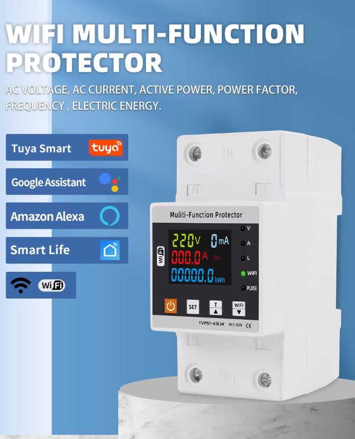 محافظ هوشمند(ولتاژ-جریان-نشتی جریان، کنتور انرژی)