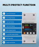 محافظ هوشمند(ولتاژ-جریان-نشتی جریان، کنتور انرژی)
