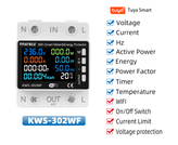 محافظ هوشمند تکفاز مدل Taxnele KWS-302WF – کنترل ولتاژ، جریان و دما