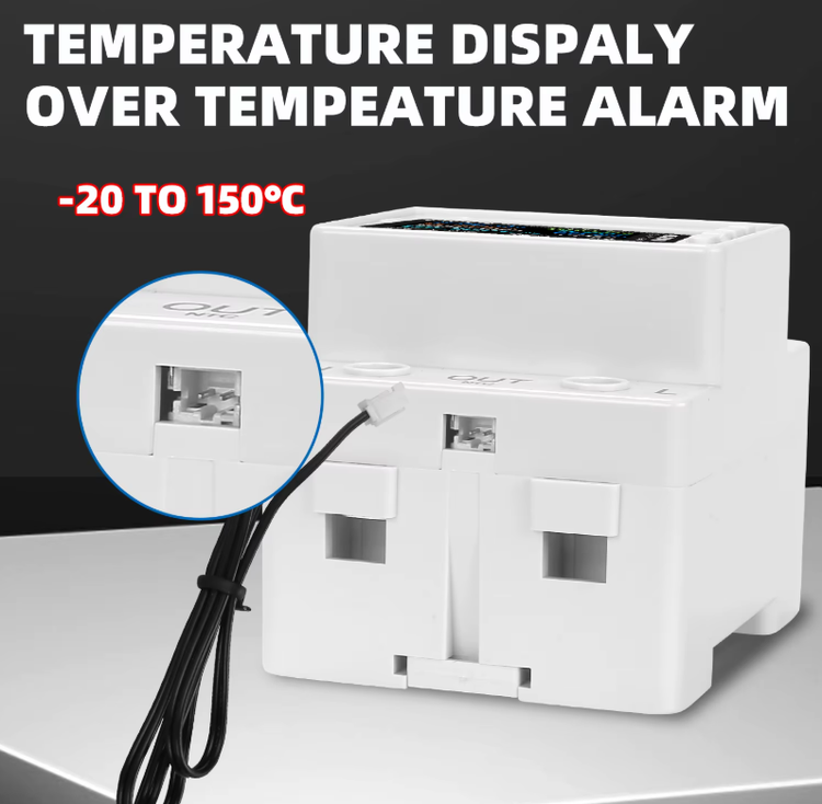 محافظ و نمایشگر هوشمند تکفاز مدل KWS-302WF – کنترل ولتاژ، جریان و دما