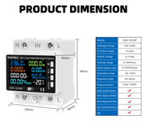 محافظ هوشمند تکفاز مدل Taxnele KWS-302WF – کنترل ولتاژ، جریان و دما