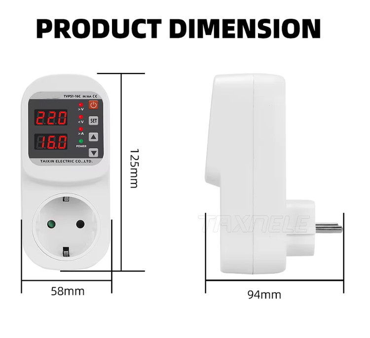 محافظ ولتاژ جریان 16 آمپر پلاگین مدل 16C