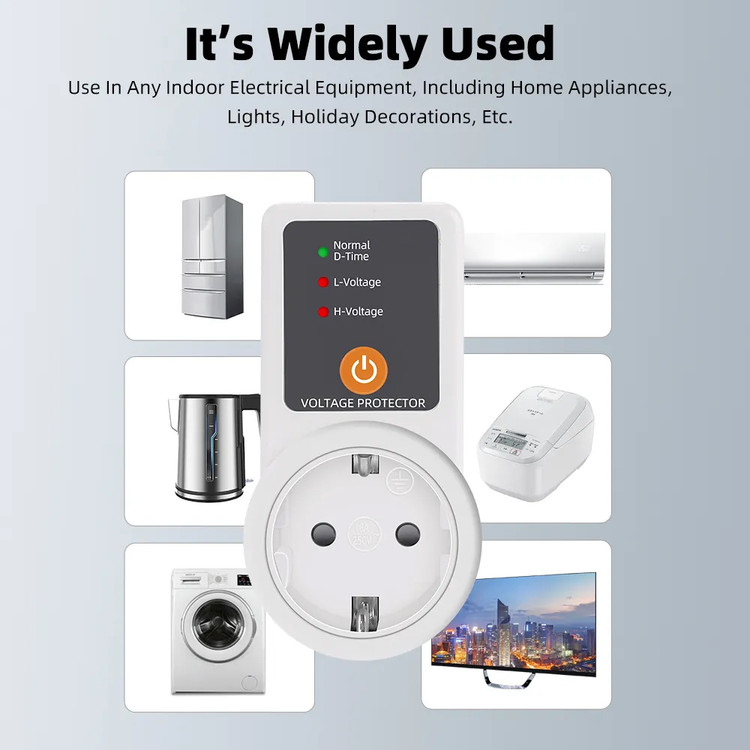 محافظ ولتاژ پریزدار 16 آمپر (محافظ یخچال فریزر)